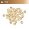 Unique Bargains Wooded Sewing DIY Craft Clothing Sewing Round Buttons 50 Pcs - 3 of 4