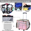 Extra Large Rolling Cleaning Caddy Bag with Detachable Foldable Trolley, Multiple Storage Pockets and Adjustable Shoulder Strap - 4 of 4