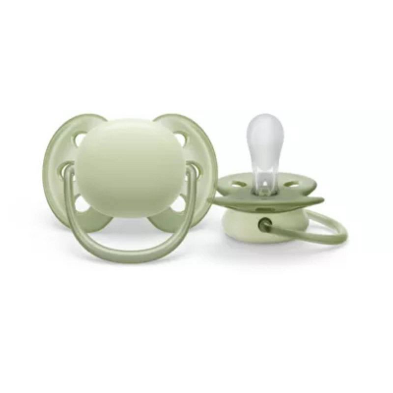 Avent Philips Ultra Soft Pacifier 0-6 Months - Sand/Green - 2pk, 4 of 7