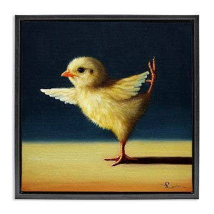 Stupell Industries Yoga Chicks Funny Animal Painting, 18" x 18" - 1 of 4