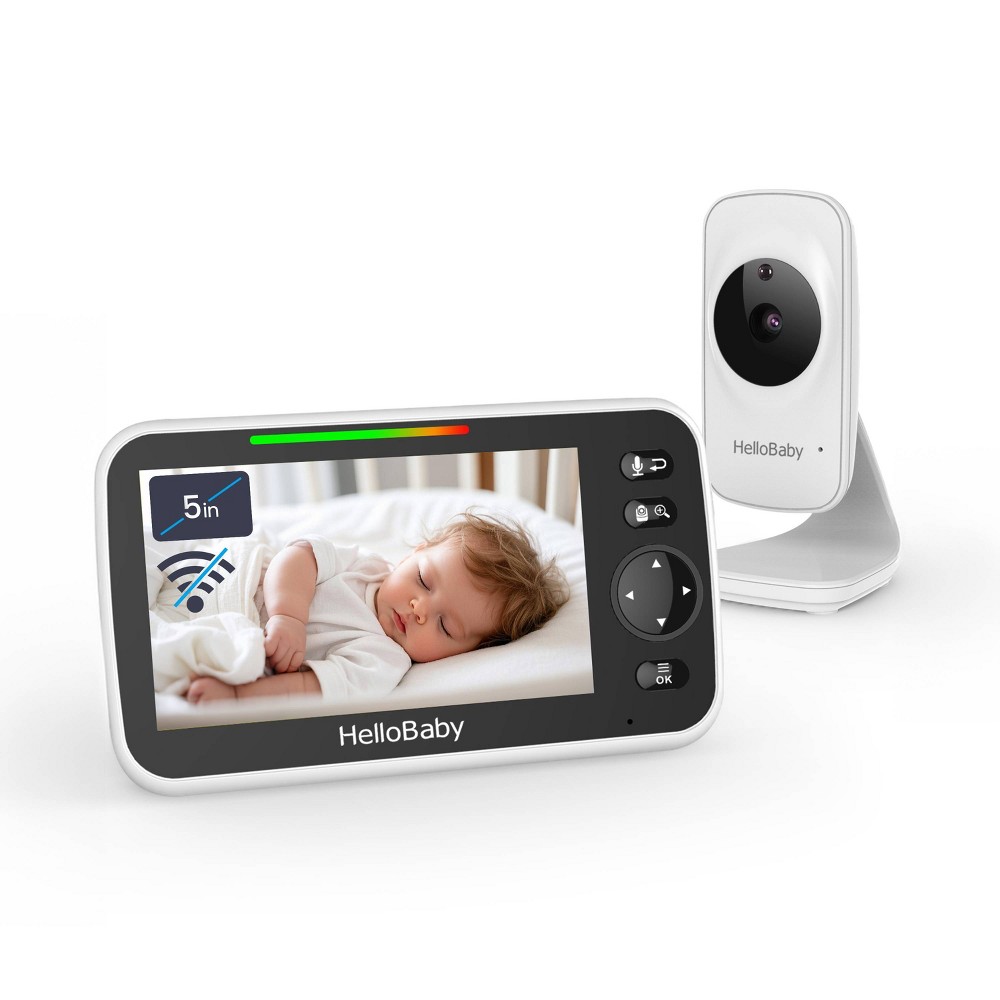 HelloBaby 5" Video Baby Monitor (HB50) - White