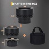 GOCAPTAIN 19" Smokeless Fire Pit with Removable Ash Pan - Wood Burning Fire Pit with Lid&Fire Poker, Smokeless Outdoor Fireplace with Dust Bag for BBQ - 3 of 4
