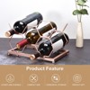 Unique Bargains Countertop Freestanding Geometric Space Saving Wine Rack - 3 of 4