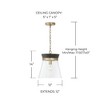 Capital Lighting Finn 1 - Light Pendant in  Black Stain/Matte Brass - 3 of 3
