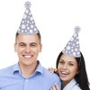 Big Dot of Happiness Purple Daisy Flowers - Cone Happy Birthday Party Hats for Kids and Adults - Set of 8 (Standard Size) - 2 of 4