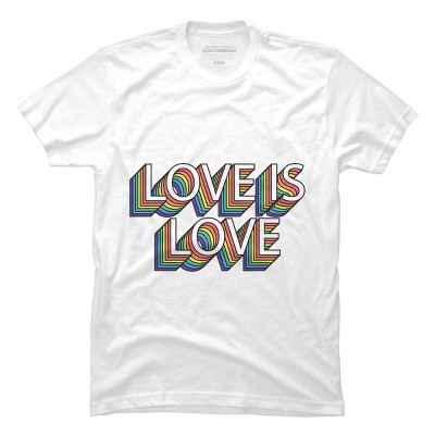 Adult Design By Humans Retro Love Is Love Pride By DudleyjazT-Shirt