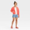 Girls' Relaxed Fit French Terry Zip-Up Hooded Sweatshirt - Cat & Jack™ - 3 of 3