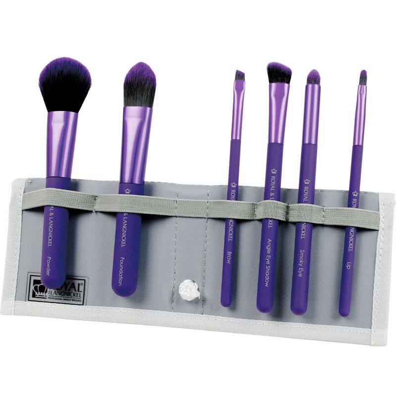 MODA Brush Total Face 7pc Travel Sized Flip Kit Makeup Brush Set, Includes Powder, Foundation, and Smoky Eye Makeup Brushes, 1 of 7
