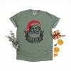 Simply Sage Market Women's Santa's Coming To Town Peace Short Sleeve Garment Dyed Tee - 2 of 2