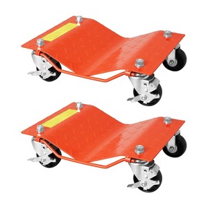 Car Dolly [Set of 4 with 6000 lbs] Capacity, Carbon Steel Heavy Duty Car Mover Wheel Dollies with Antiskid Plate & 360 Degree Rotatable Wheel - 1 of 4