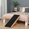 VisioGear Foldable Elevated Pet Ramp with Adjustable Height for Dogs, Cats, Rabbits, Black, 35.5"*15.75"*24" - 2 of 4