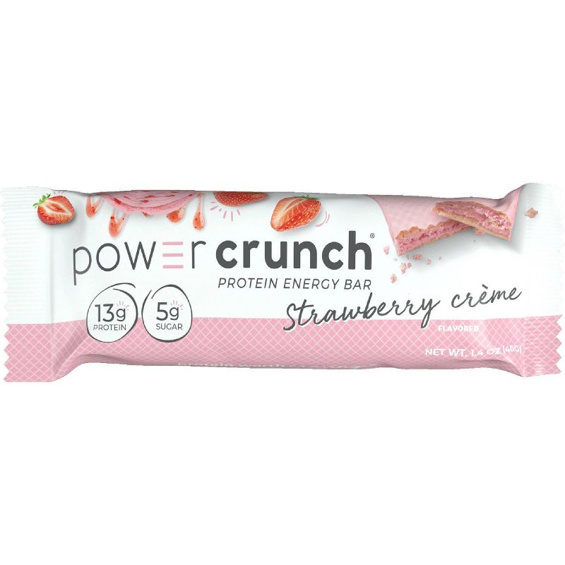 Power Crunch Strawberry Cream Wafer Protein Energy Bar - 5pk, 3 of 10