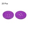 Unique Bargains Sewing Resin Round Flat 4-Hole Replacement Craft Buttons 20 Pcs - 3 of 4