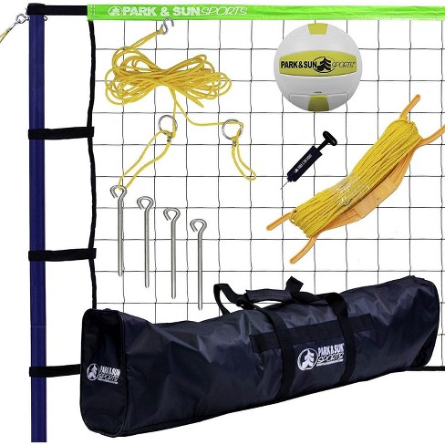 Park Sun Spiker Sport Steel Green Portable Outdoor Volleyball