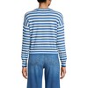 Lands' End Women's Cropped Fine Gauge Crew Neck Cardigan Sweater - 2 of 3