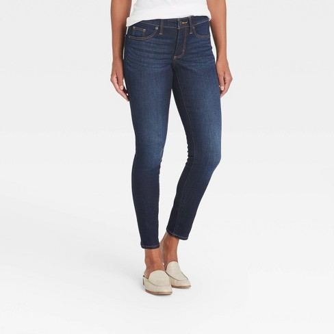 Women's Mid-rise Skinny Jeans - Universal Thread™ Medium Denim Wash 0 ...