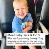 Baby Jack The Learning Lovey Flying Airplanes and Helicopters Tag Crinkle Square Toy 8" x 8" - 2 of 4