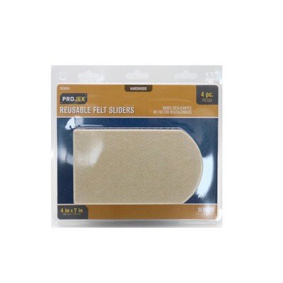 Projex Beige 1 In. Adhesive Felt Chair Glide 4 Pk : Target