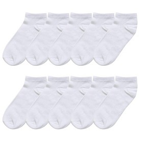 Allegra K Women's Athletic Low Cut Stretch Cuffs Soft Ankle Socks 10 Pairs - 1 of 4