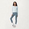 Anna-Kaci Active Women's Long Sleeve Active Top with Soft Stretch Fabric Crew Neckline Clean Minimal Silhouette - 3 of 4