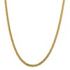 Black Bow Jewelry 3.7mm, 14k Yellow Gold D/C Hollow Wheat Chain Necklace - 3 of 4