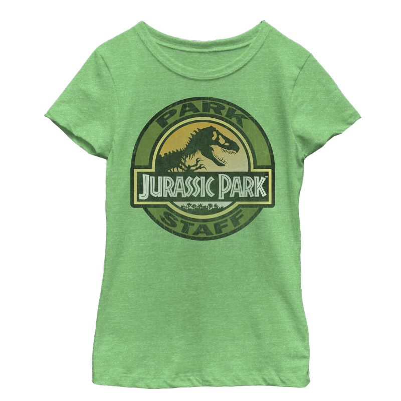 Girl's Jurassic Park The Park Staff Badge, With T-Rex T-Shirt, 1 of 4