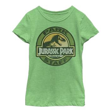 Girl's Jurassic Park The Park Staff Badge, With T-Rex T-Shirt