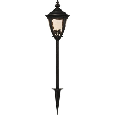 Bronze and Copper LED Pathway Light with Champagne Glass