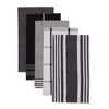 Design Imports  Classic Oversized Dishtowel Set 5 Piece, Black, 20X28" - 2 of 4