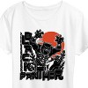 Women's - Marvel - Black Panther Linocut Style Print Short Sleeve Graphic T-Shirt - 2 of 4