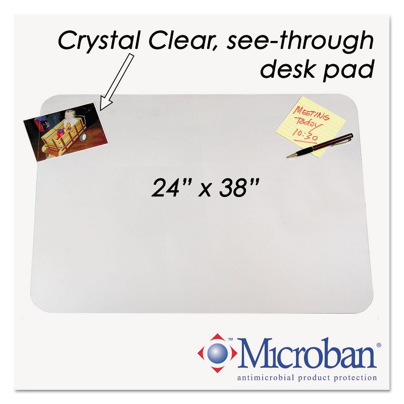 Artistic KrystalView Desk Pad with Microban Glossy 38 x 24 Clear 6080MS, 2 of 6