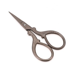 Unique Bargains Women Embossed Scissors Eyebrow Trimmer Scissors 1Pc - 1 of 3