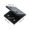 Unique Bargains Aluminum Alloy Corner Brace Joint Connector Mount 45 Degree Angle Profile Brackets for 3060 Series Black 2 Pcs - 2 of 4