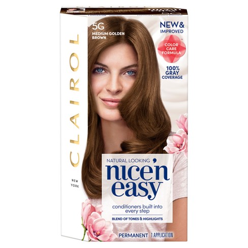 Clairol Nice N Easy Permanent Hair Color 5g Medium Golden Brown 1 Kit