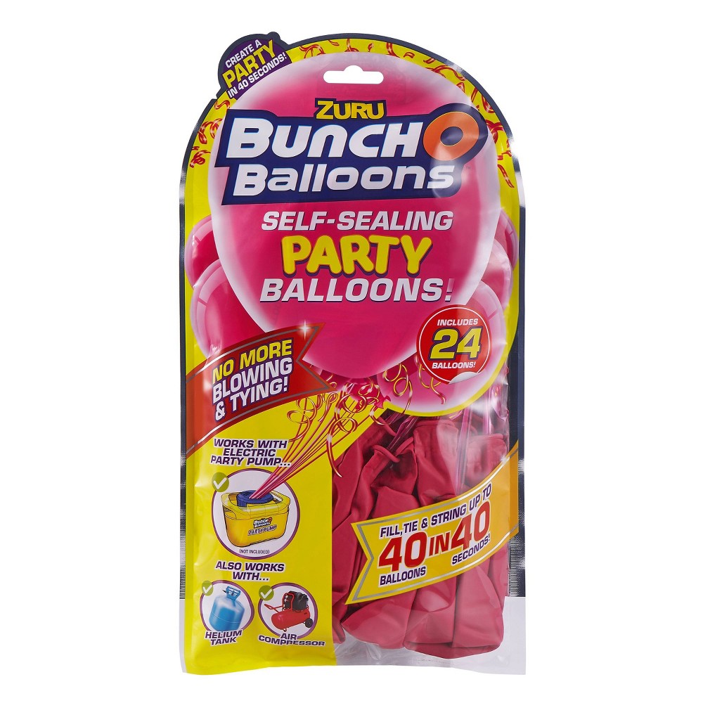 24ct Self Sealing Party Balloons Refill Pack Pink was $9.99 now $5.99 (40.0% off)