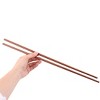 Unique Bargains Restaurant Hot Pot Noodle Serving Bamboo Chopsticks 16.5" Brown 1 Pair - 3 of 3