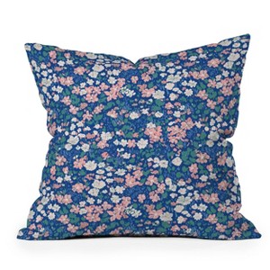 Deny Designs 26"x26" Schatzi Brown Brooke Ditsy Floral Throw Pillow Blue - 1 of 4