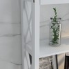 PAGED Bathroom Storage Cabinet, Modern Over Toilet Storage with Shelves and Door, Storage Unit for Bathroom, Space Saving - 3 of 4
