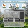 Chicken Coop With For 10 Chickens, Animal House With Wooden Walk-In, Chicken House With Pull Out Trays-Cuddlewood - 3 of 4
