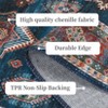 Machine Washable Rug with Non-Slip Backing Stain-Resistant Oriental Medallion Accent Rugs for Living Room Dining Room Bedroom Office Playroom - 4 of 4