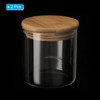 Unique Bargains Kitchen Food Storage Glass Jar with Airtight Bamboo Lid 2 Pcs - 3 of 4