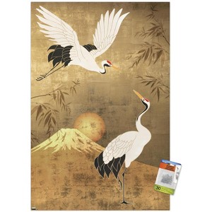 Trends International Reinders - Japanese Cranebirds Unframed Wall Poster Prints - 1 of 4