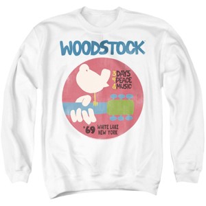 Men's Woodstock Deconstructed Poster Crewneck Sweatshirt - 1 of 4