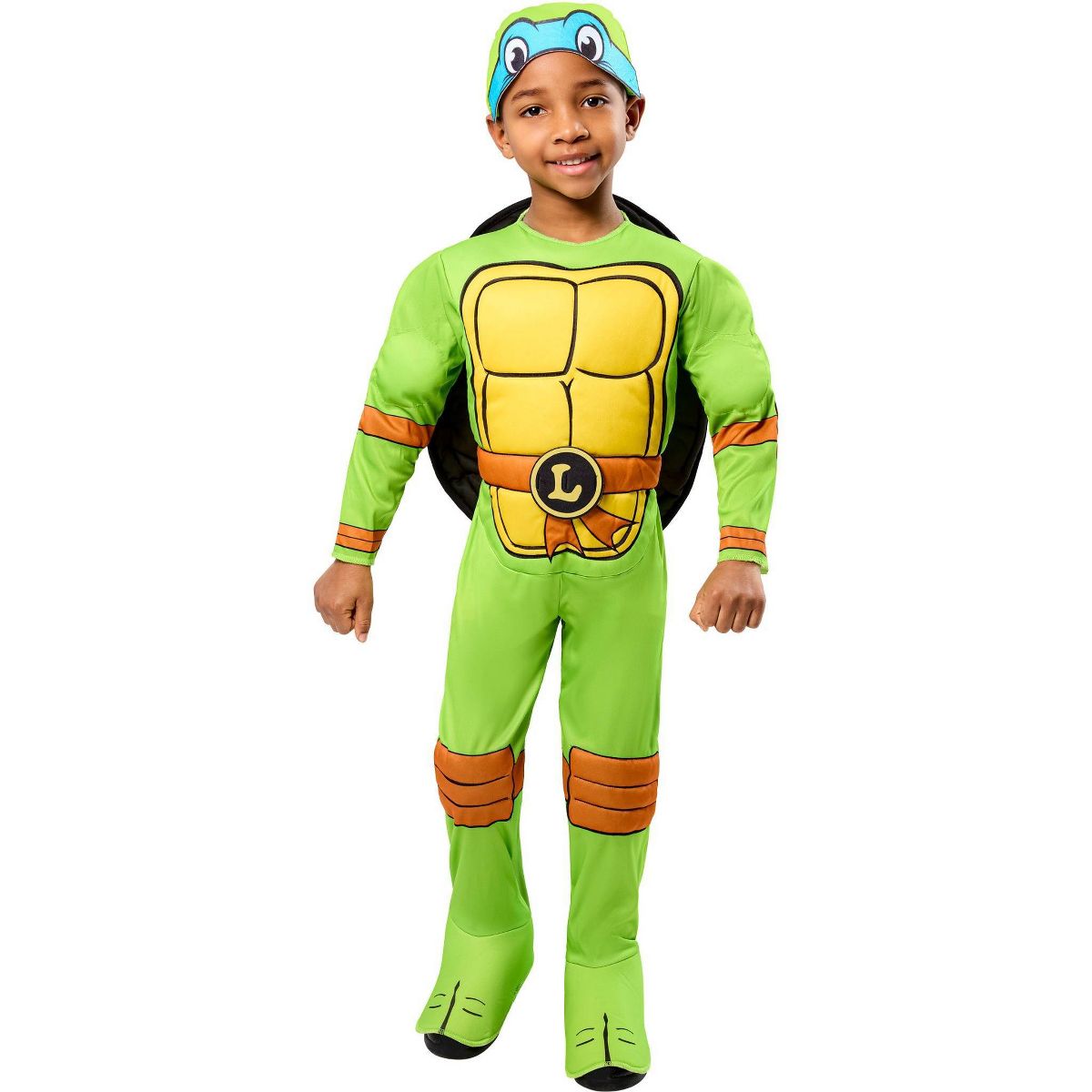 Rubies Teenage Mutant Ninja Turtles Raphael/Donatello/Leonardo and Michelangelo Toddler 4-in-1 Halloween Costume Jumpsuit with Headpiece