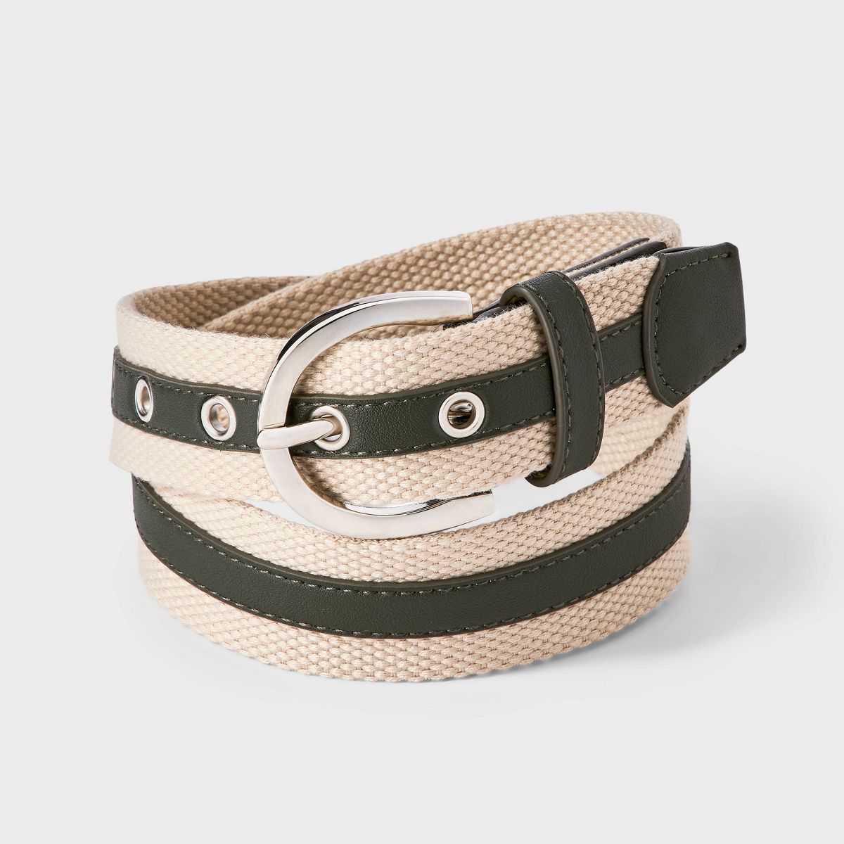 Boys' Striped Woven Belt - Cat & Jack™ Green