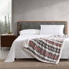 50"x60" Mountain Village Throw Blanket Red - Eddie Bauer: Cozy Fair Isle Knitted Polyester, Machine Washable - 4 of 4