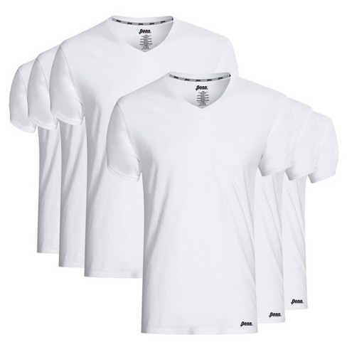 Hanes Ultimate Comfort Blend Mens 4 Pack Short Sleeve V Neck Moisture  Wicking T-Shirt