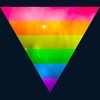 Adult Design By Humans Pride Rainbow Galaxy Triangle By TheRandom Tank Top - 2 of 2