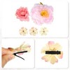 Unique Bargains Women's Fake Flowers Hair Clips Pink Purple 5 Pcs - 4 of 4