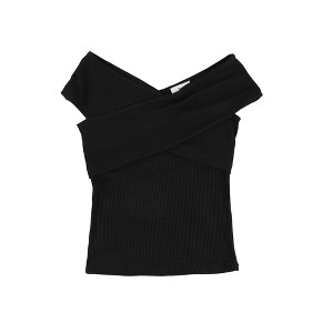 bar III Womens Crisscross Pullover Blouse - 1 of 2